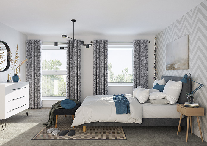 Crushed Velvet, Steel - Made to Measure Curtains - Image 13